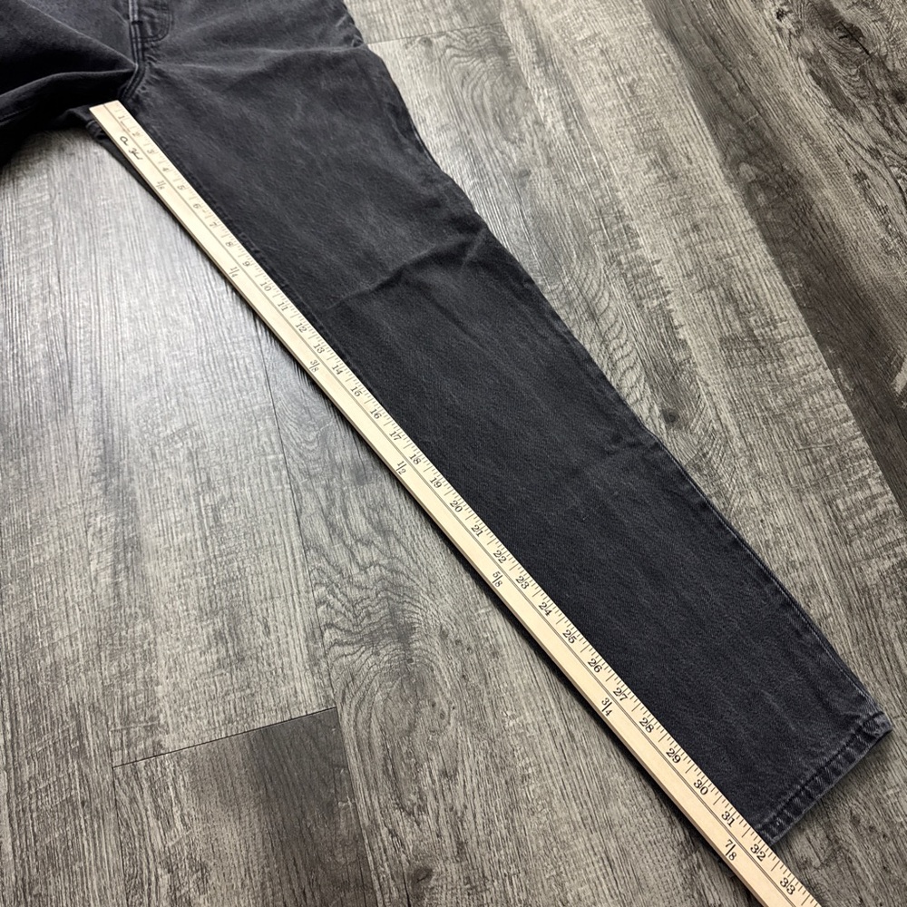 Vintage 90s Levi’s 501 Black Denim Button Fly Jeans Made in USA - Picture 4 of 13